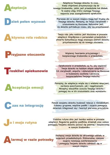 Adaptacja w żłobku