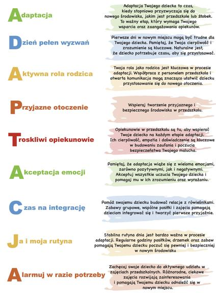 Czym jest adaptacja w żłobku