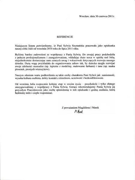 Jak napisać referencje