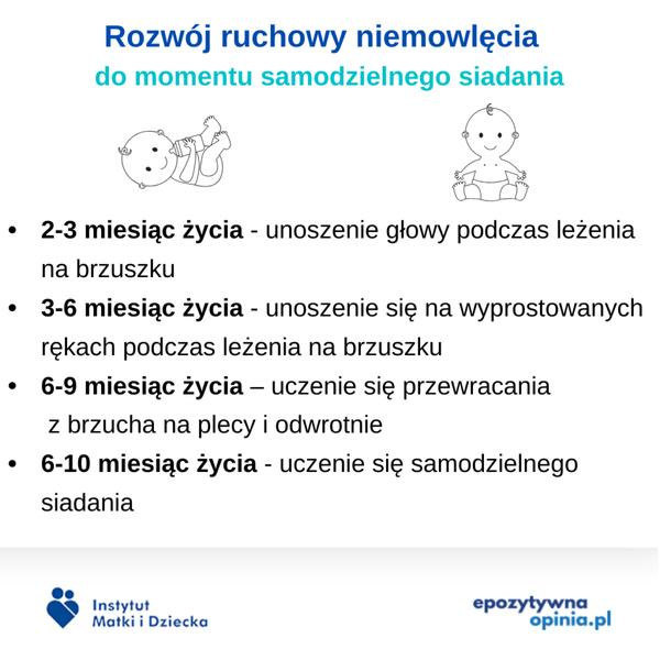 Nauka siadania u niemowląt