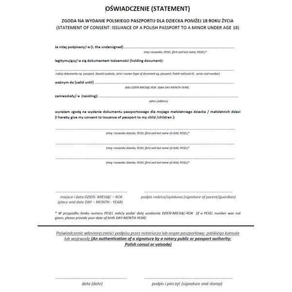 Paszport dla dziecka