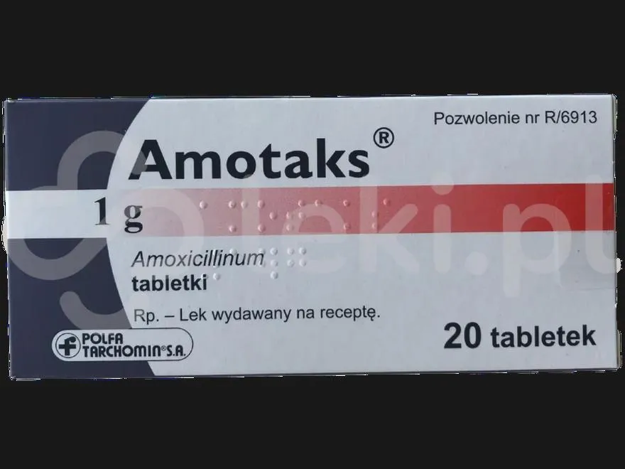 Stosowanie antybiotyku amotaks