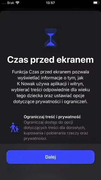 Zarządzanie dostępem dziecka
